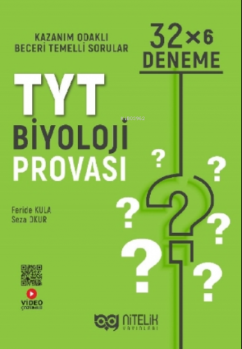 TYT Biyoloji Provası 32*6 Deneme | İbrahim Kılınç | Nitelik Yayınları