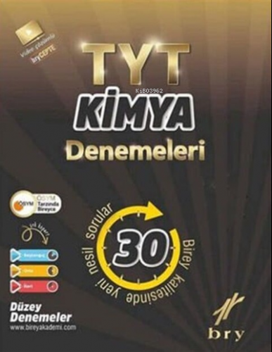 TYT - Branş Denemeleri - Kimya (30 lu) | Kolektif | Birey Yayıncılık