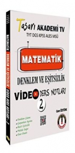 TYT DGS KPSS ALES MSÜ Matematik Denklem Eşitsizlik Video Ders Notları 