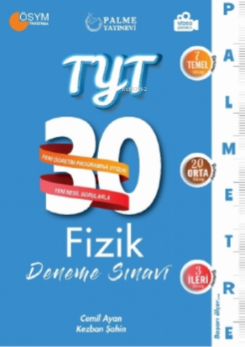 TYT Fizik 30 Deneme Sınavı | Cemil Ayan | Palme Yayınevi