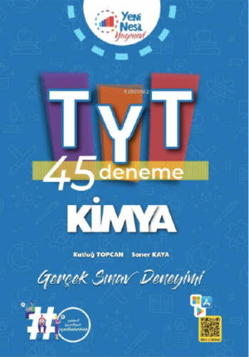 TYT Kimya 45 Deneme Sınavı | Kutluğ Topcan | Yeni Nesil Yayınları