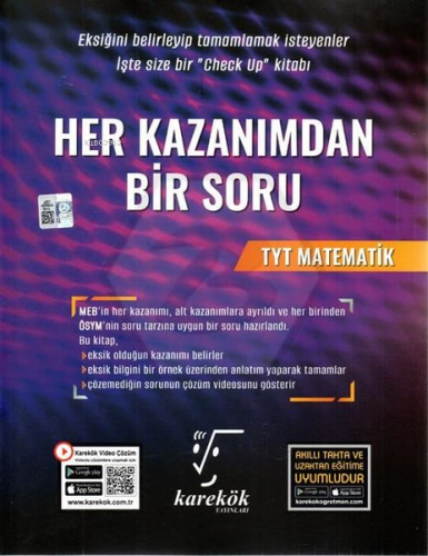 TYT Matematik Her Kazanımdan Bir Soru | Kolektif | Karekök Yayınları (