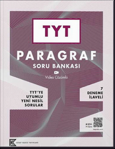 TYT Paragraf Soru Bankası Kitap Vadisi | Kolektif | Kitap Vadisi Yayın