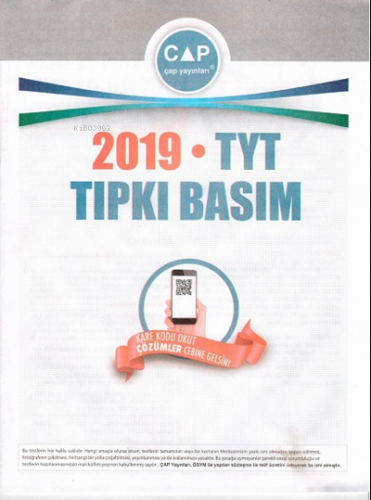 Tyt Tıpkı Basım 2019 -2020 | Kolektif | Çap Yayınları