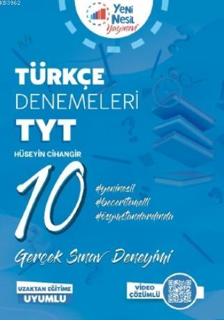 TYT Türkçe 10 Deneme Sınavı | Hüseyin Cihangir | Yeni Nesil Yayınları