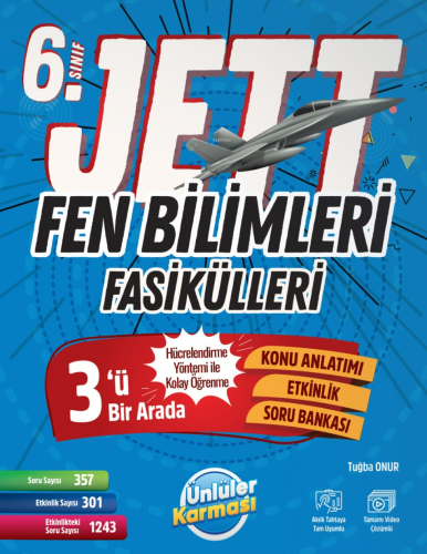 Ünlüler Karması Yayınları 6. Sınıf Jett Fen Bilimleri Fasikülleri Soru