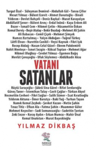 Vatanı Satanlar | Yılmaz Dikbaş | Nergiz Yayınları