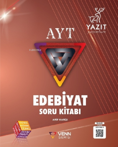 Venn AYT Edebiyat Soru Kitabı | Arif Kargı | Yazıt Yayınları