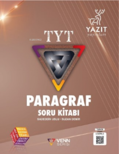 Venn TYT Paragraf Soru Kitabı | Suzan Demir | Yazıt Yayınları