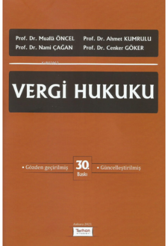 Vergi Hukuku | Mualla Öncel | Turhan Kitabevi