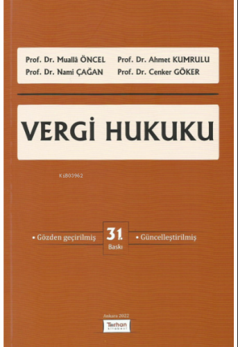 Vergi Hukuku | Mualla Öncel | Turhan Kitabevi