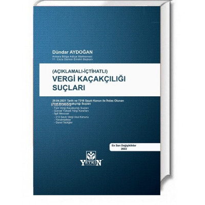 Vergi Kaçakçılığı Suçları | Dündar Aydoğan | Yetkin Yayınları