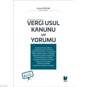 Vergi Usul Kanunu ve Yorumu (Açıklamalı - İçtihatlı | Kemal Çağlar | A