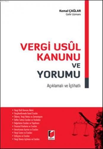 Vergi Usûl Kanunu ve Yorumu; Açıklamalı ve İçtihatlı | Kemal Çağlar | 