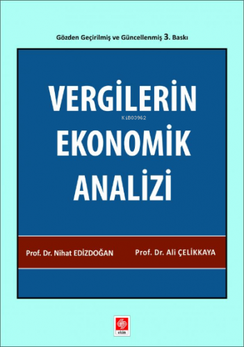 Vergilerin Ekonomik Analizi | Nihat Edizdoğan | Ekin Kitabevi Yayınlar