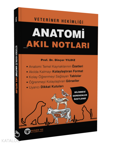 Veteriner Hekimliği Anatomi Akıl Notları | Dinçer Yıldız | Güneş Tıp K