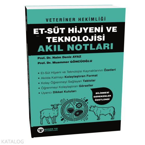 Veteriner Hekimliği Et - Süt Hijyeni ve Teknolojisi Akıl Notları | Nai