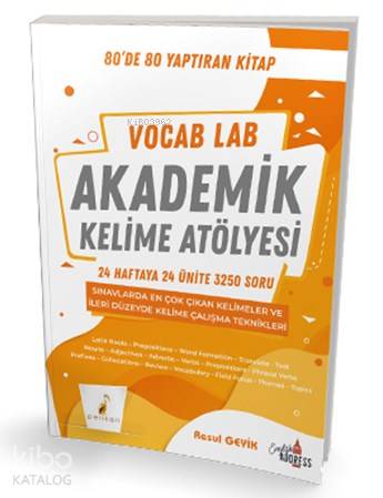 Vocab Lab Akademik Kelime Atölyesi | Resul Geyik | Pelikan Yayınevi