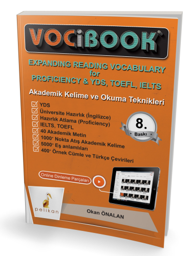 Vocibook Akademik Kelime Ve Okuma Teknikleri | Arif Bulut | Pelikan Ya