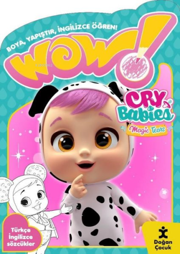 Wow! Cry Babies Magic Tears Boyama Kitabı - Boya Yapıştır İngilizce Öğ