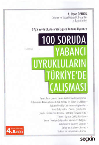 Yabancı Uyrukluların Türkiye'de Çalışması | Ali İhsan Öztürk | Seçkin 