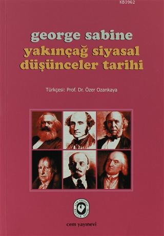 Yakınçağ Siyasal Düşünceler Tarihi | George Sabine | Cem Yayınevi