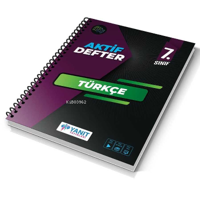 Yanıt 7. Sınıf Türkçe Aktif Defter | Kolektif | Yanıt Yayınları (Hazır