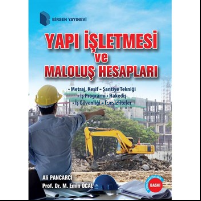 Yapı İşletmesi ve Maloluş Hesapları | Ali Pancarcı | Birsen Yayınevi