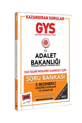 Yargı Yayınları 2023 Adalet Bakanlığı GYS Yazı İşleri Müdürlüğü Kazand