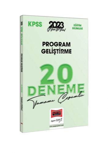 Yargı Yayınları 2023 KPSS Eğitim Bilimleri Program Geliştirme Tamamı Ç