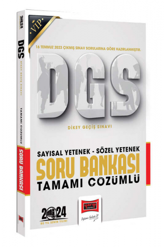 Yargı Yayınları 2024 DGS Vip Sözel Sayısal Bölüm Tamamı Çözümlü Soru B