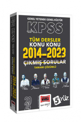 Yargı Yayınları 2024 KPSS 5Yüz GK-GY Tüm Dersler Tamamı Çözümlü Son 10