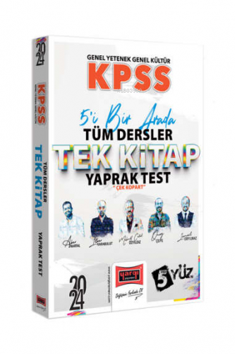 Yargı Yayınları 2024 KPSS 5Yüz Lisans GK-GY Tüm Dersler Tek Kitap Çek 