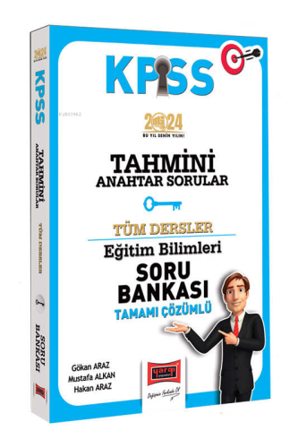 Yargı Yayınları 2024 KPSS Eğitim Bilimleri Anahtar Serisi Tahmini Anah