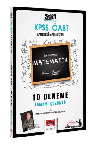 Yargı Yayınları 2024 ÖABT İlköğretim Matematik Öğretmenliği 10 Deneme 