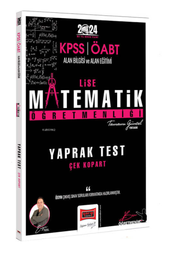 Yargı Yayınları 2024 ÖABT Lise Matematik Öğretmenliği Yaprak Test | En