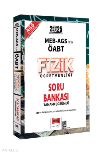 Yargı Yayınları 2025 MEB-AGS ÖABT Fizik Öğretmenliği Soru Bankası | Ko