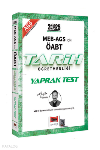 Yargı Yayınları 2025 MEB-AGS ÖABT Tarih Öğretmenliği Yaprak Test | Mus