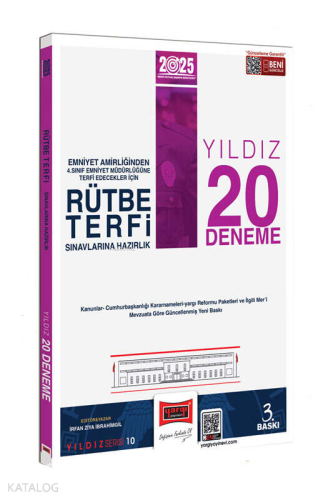 Yargı Yayınları 2025 Rütbe Terfi Sınavlarına Hazırlık Yıldız 20 Deneme