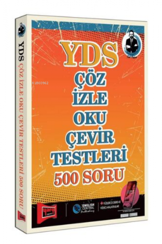 Yargı Yayınları YDS Çöz İzle Oku Çevir Testleri 500 Soru | Kolektif | 