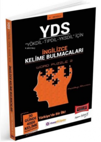 Yargı Yayınları YDS YÖKDİL TIPDİL YKSDİL İçin İngilizce Kelime Bulmaca