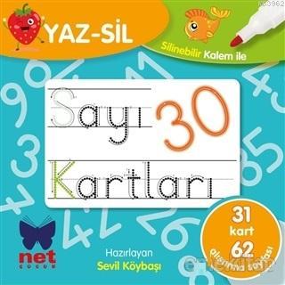 Yaz-Sil Sayı Kartları | Sevil Köybaşı | Net Çocuk Yayınları