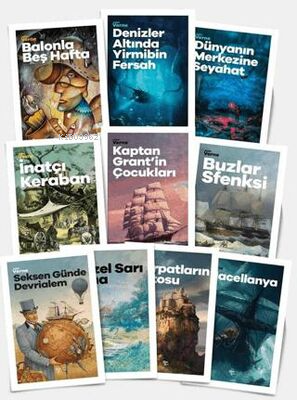 Yaz'a Özel Eşsiz Çocuk Öyküleri Seti - 10 Kitap | Jules Verne | Halk K