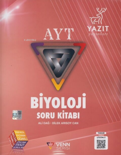 Yazıt Venn Serisi Yks Ayt Biyoloji Soru Kitabı *Yeni* | Kolektif | Yaz