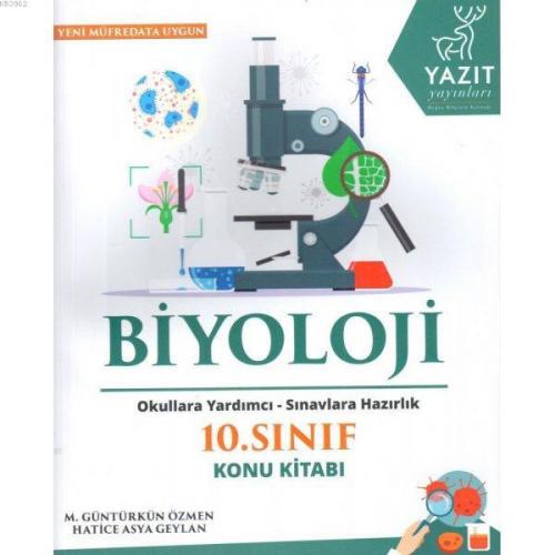 Yazıt Yayınları 10. Sınıf Biyoloji Konu Kitabı Yazıt | M. Güntürkün Öz