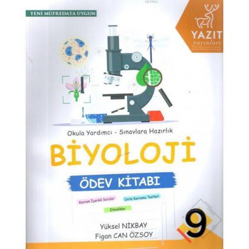 Yazıt Yayınları 9. Sınıf Biyoloji Ödev Kitabı Yazıt | Yüksel Nikbay | 