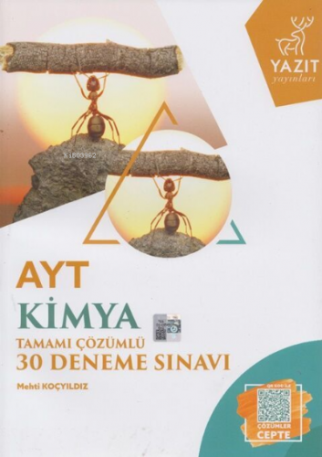 Yazıt Yks Ayt Kimya Tamamı Çözümlü 30 Deneme Sınavı *Yeni* | Kolektif 