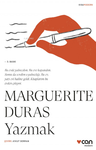 Yazmak | Marguerite Duras | Can Yayınları