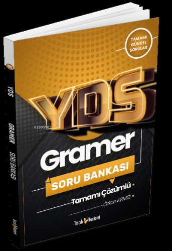 YDS Gramer Tamamı Çözümlü Soru Bankası 2022 | Özkan Kırmızı | Tercih A