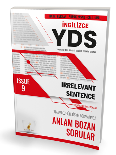 YDS İngilizce Irrelevant Sentence Issue 9 | Hakkı Kurban | Pelikan Yay